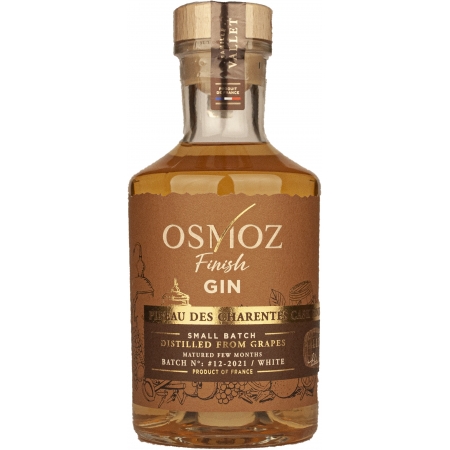 Gin Osmoz "Finish" en fûts de vieux Pineau des Charentes blanc édition limitée