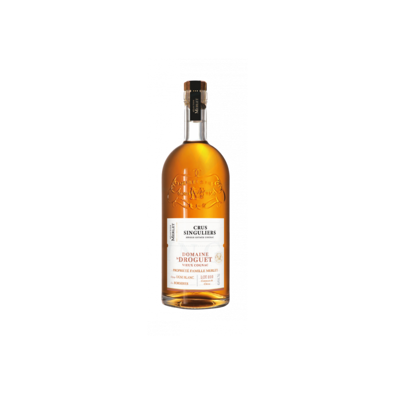 Domaine le Droguet vieux Cognac Borderies sélection Merlet édition limitée