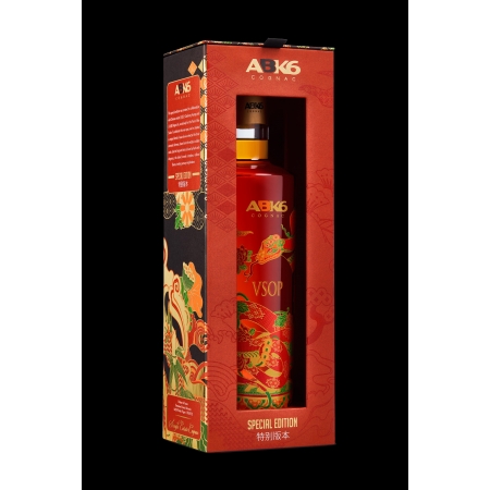 Cognac ABK6 VSOP Nouvel An Chinois serpent 2025 édition limitée en coffret